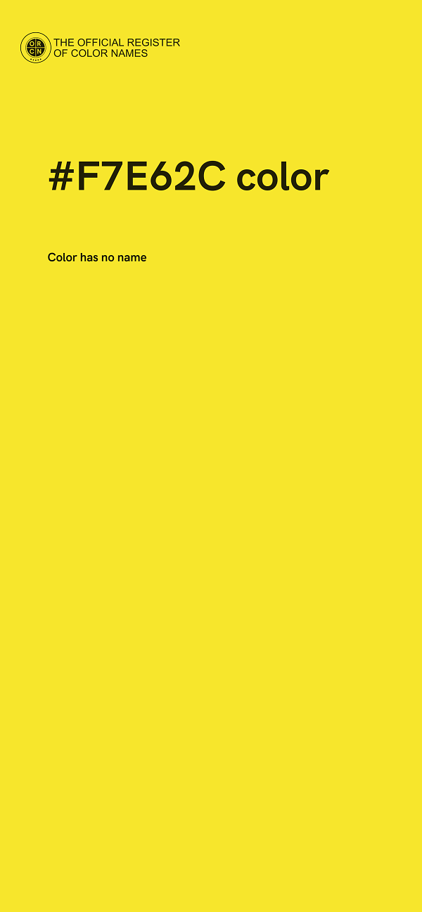 #F7E62C color image