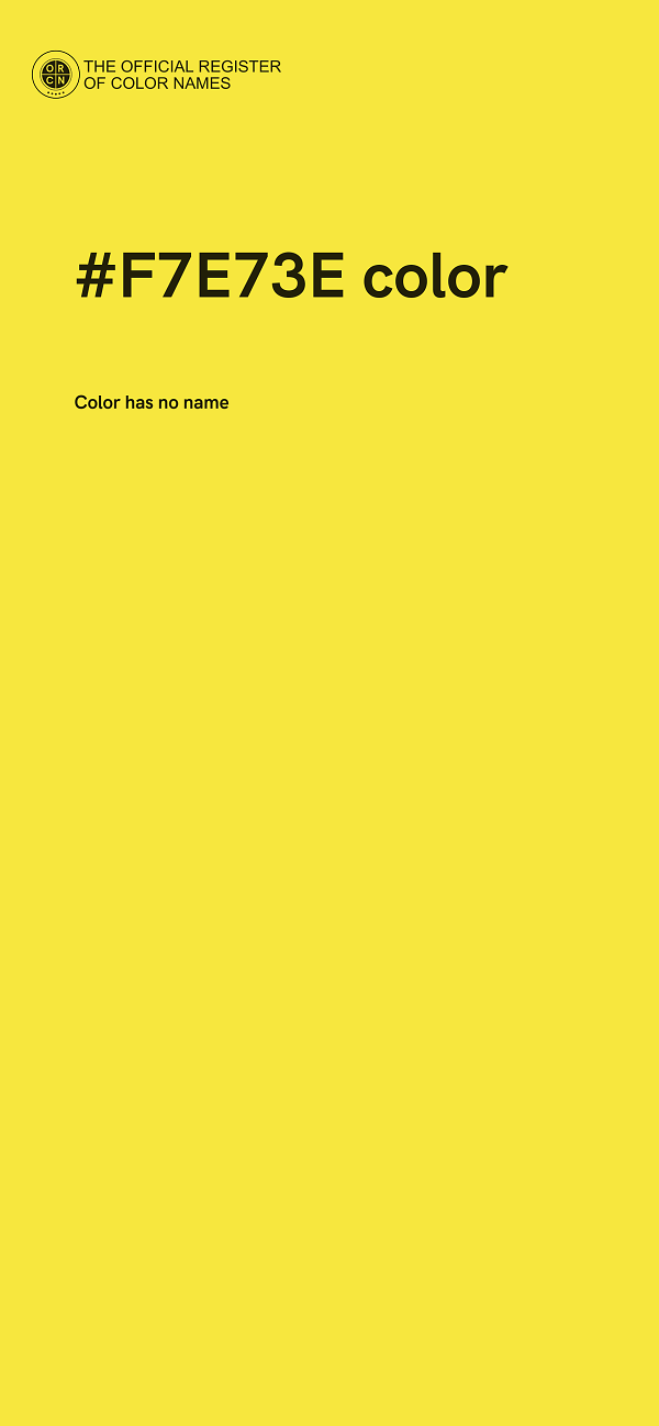 #F7E73E color image