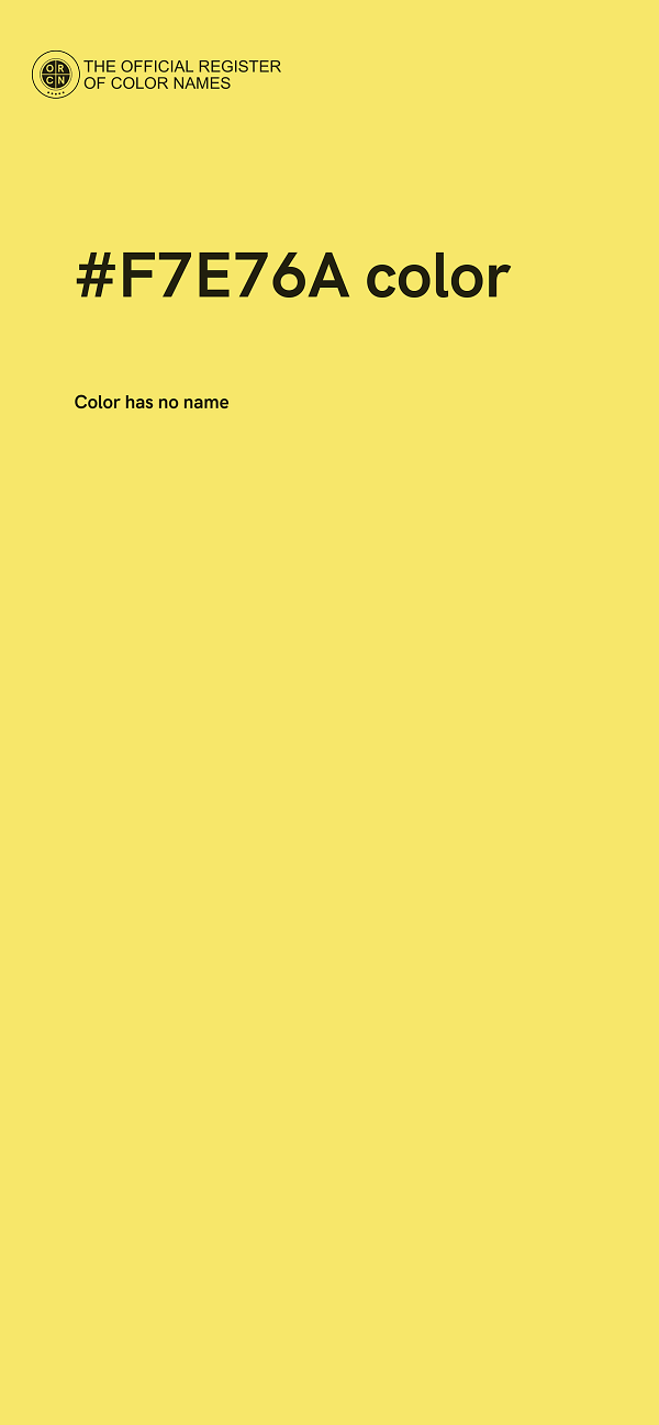 #F7E76A color image