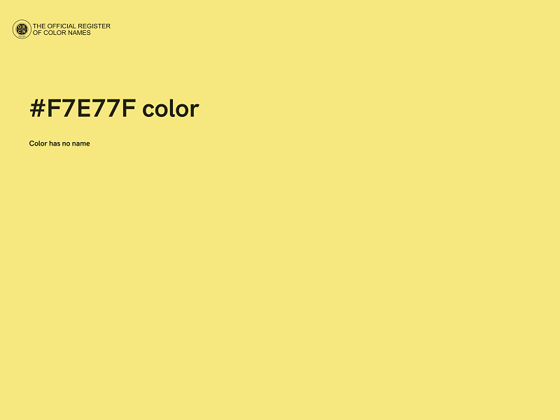 #F7E77F color image