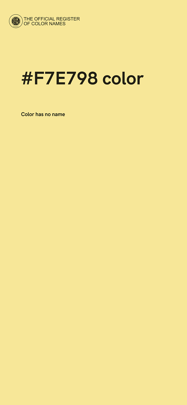 #F7E798 color image