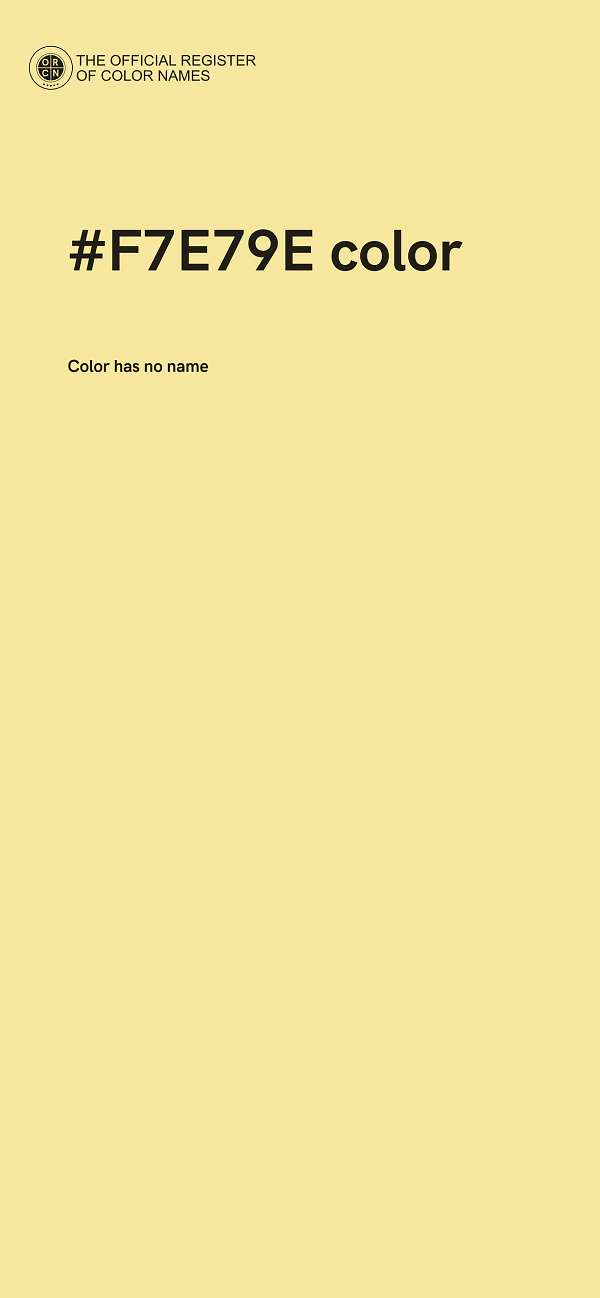 #F7E79E color image