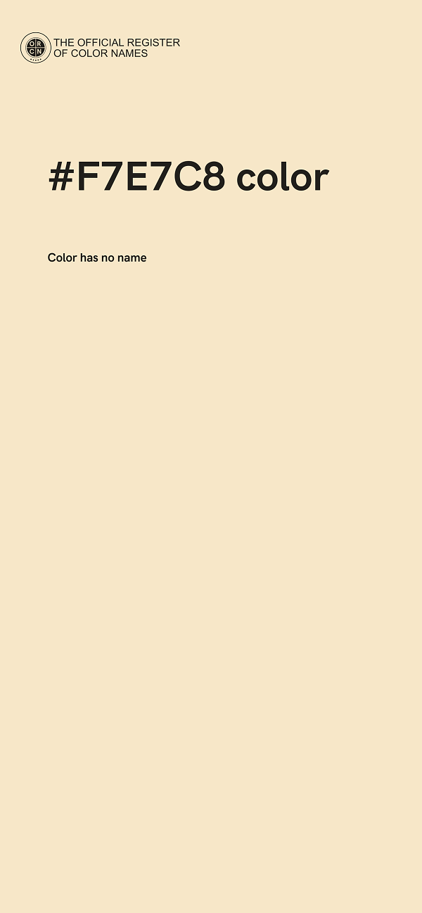 #F7E7C8 color image