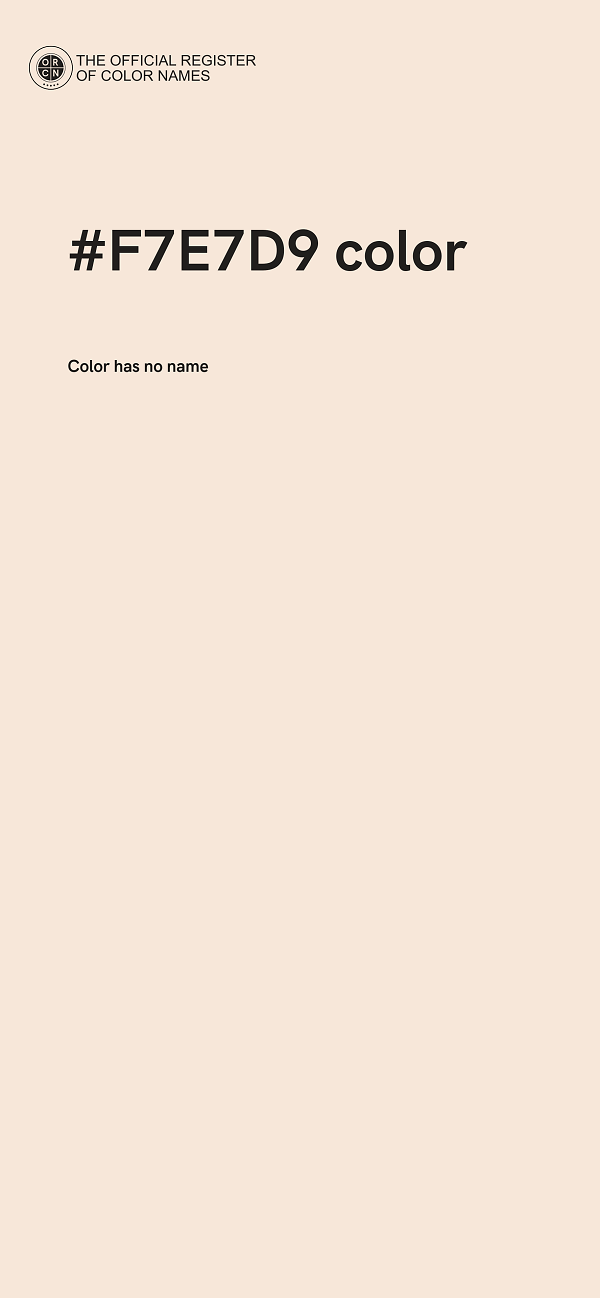 #F7E7D9 color image