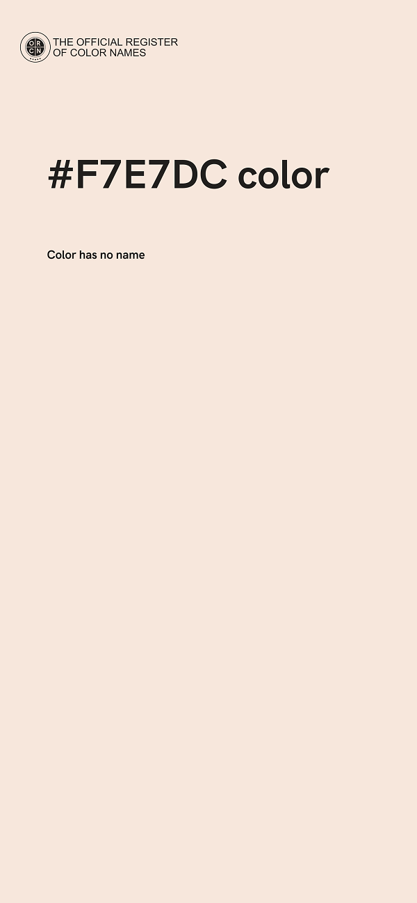 #F7E7DC color image