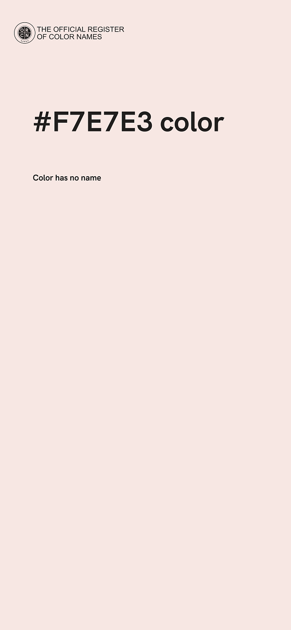 #F7E7E3 color image
