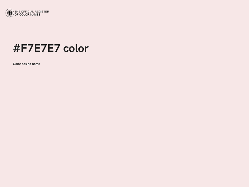 #F7E7E7 color image