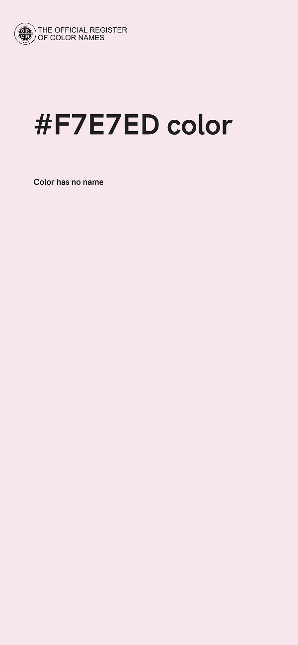 #F7E7ED color image