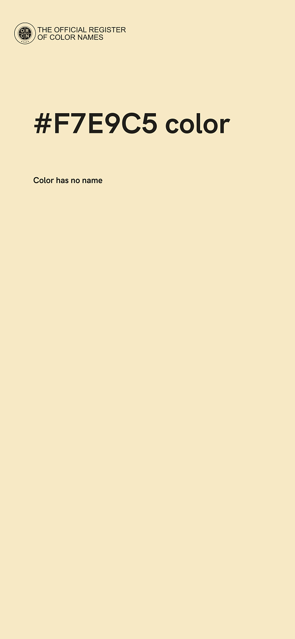 #F7E9C5 color image