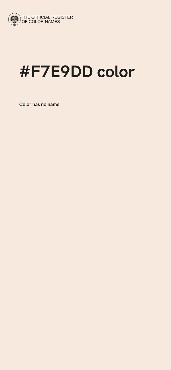 #F7E9DD color image