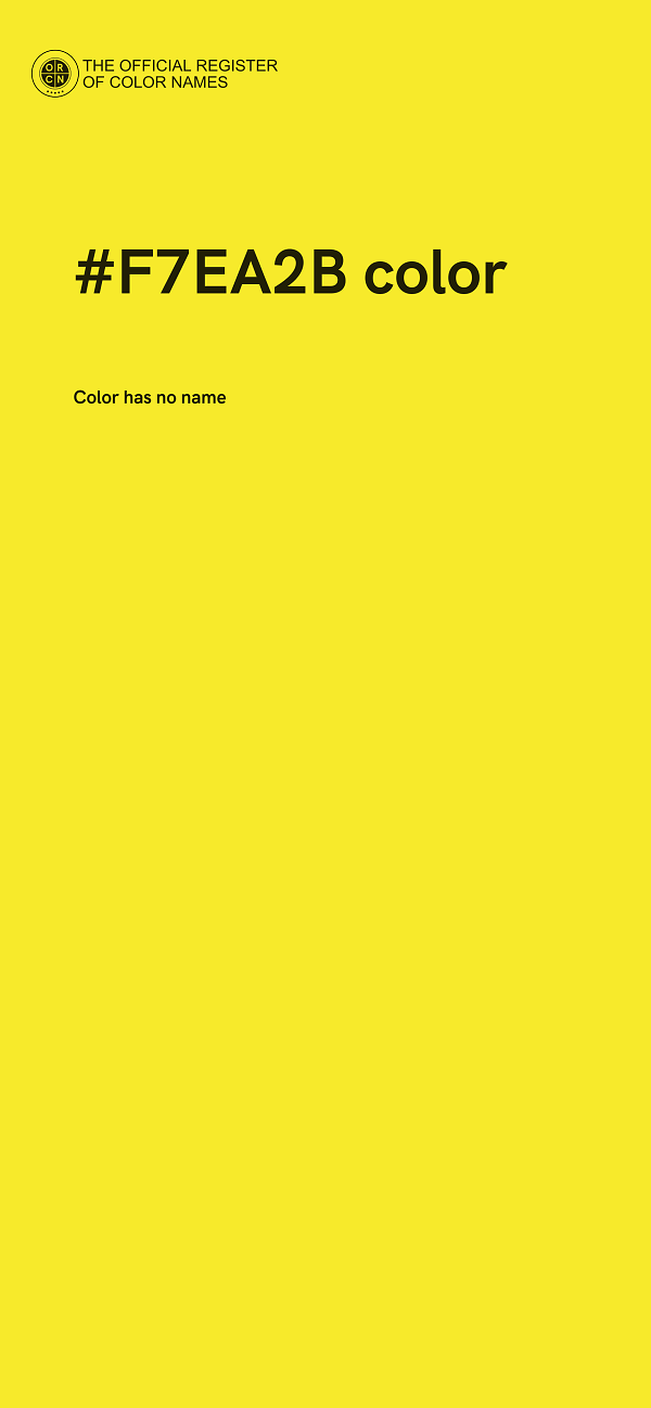 #F7EA2B color image