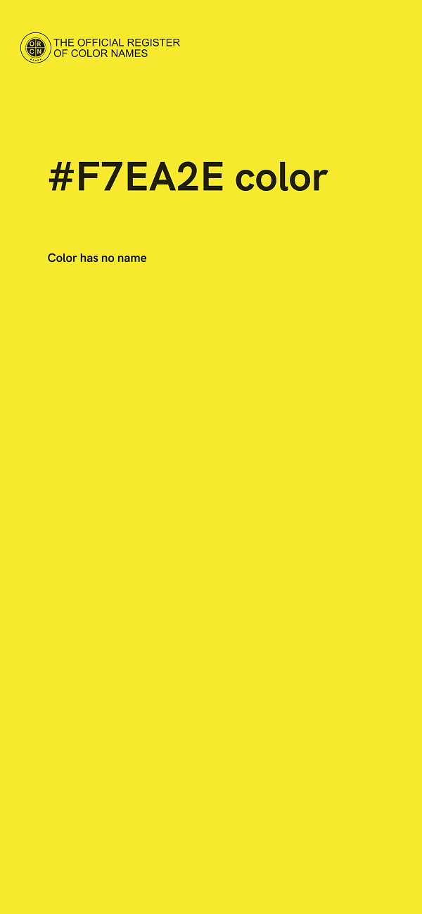 #F7EA2E color image