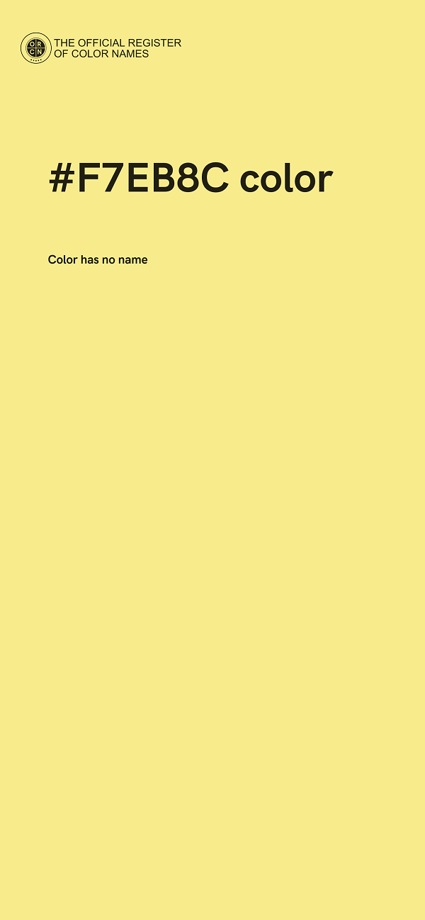 #F7EB8C color image