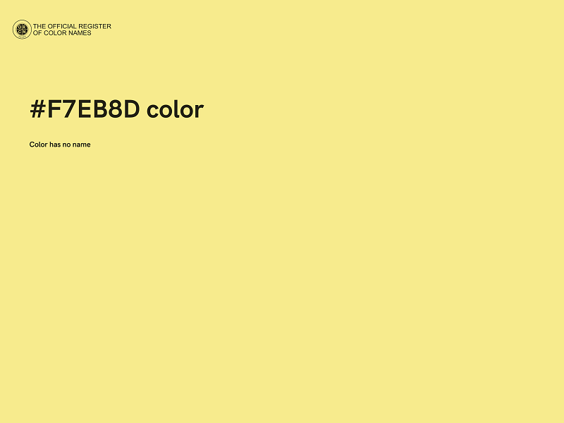 #F7EB8D color image