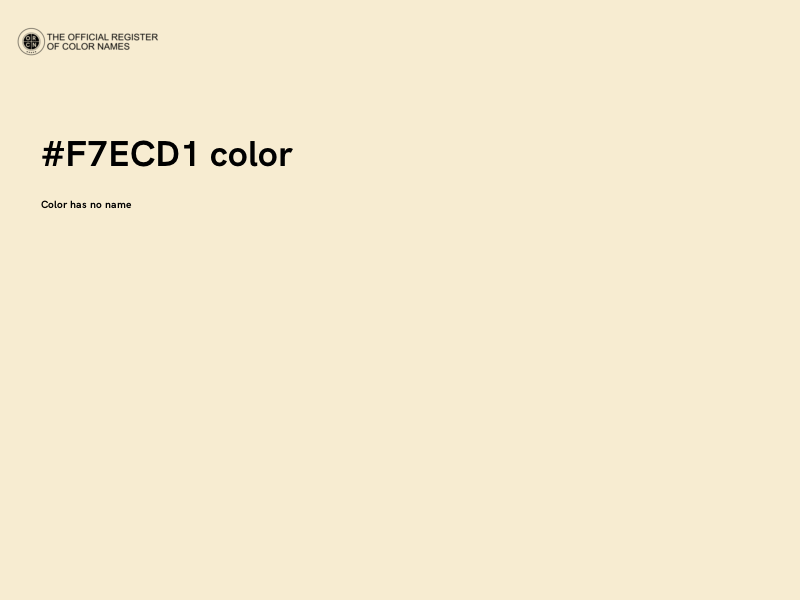 #F7ECD1 color image