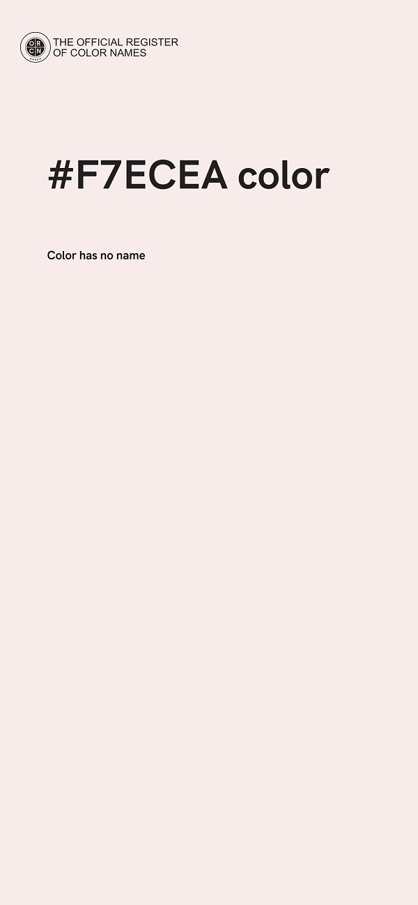 #F7ECEA color image