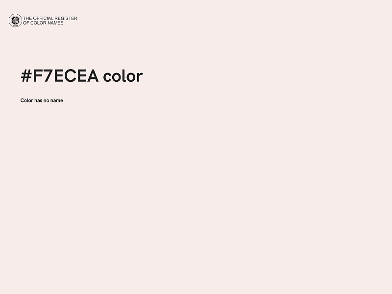 #F7ECEA color image