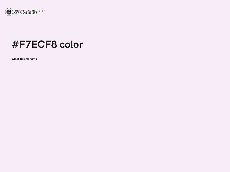 #F7ECF8 color image