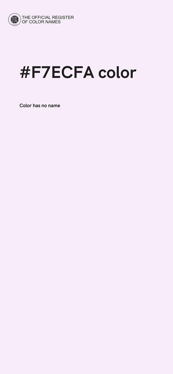 #F7ECFA color image