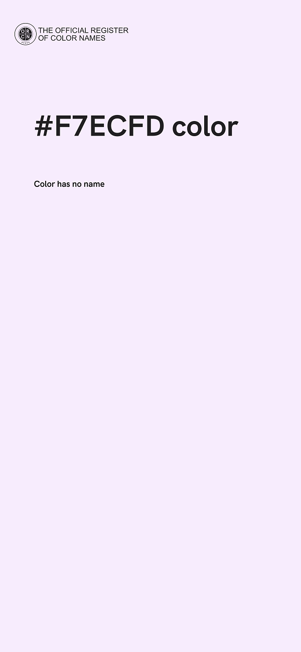 #F7ECFD color image