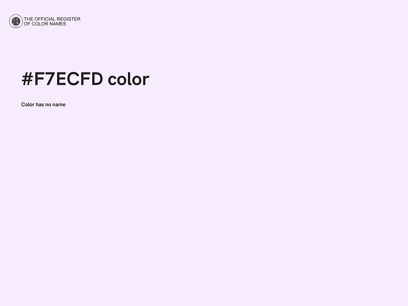 #F7ECFD color image