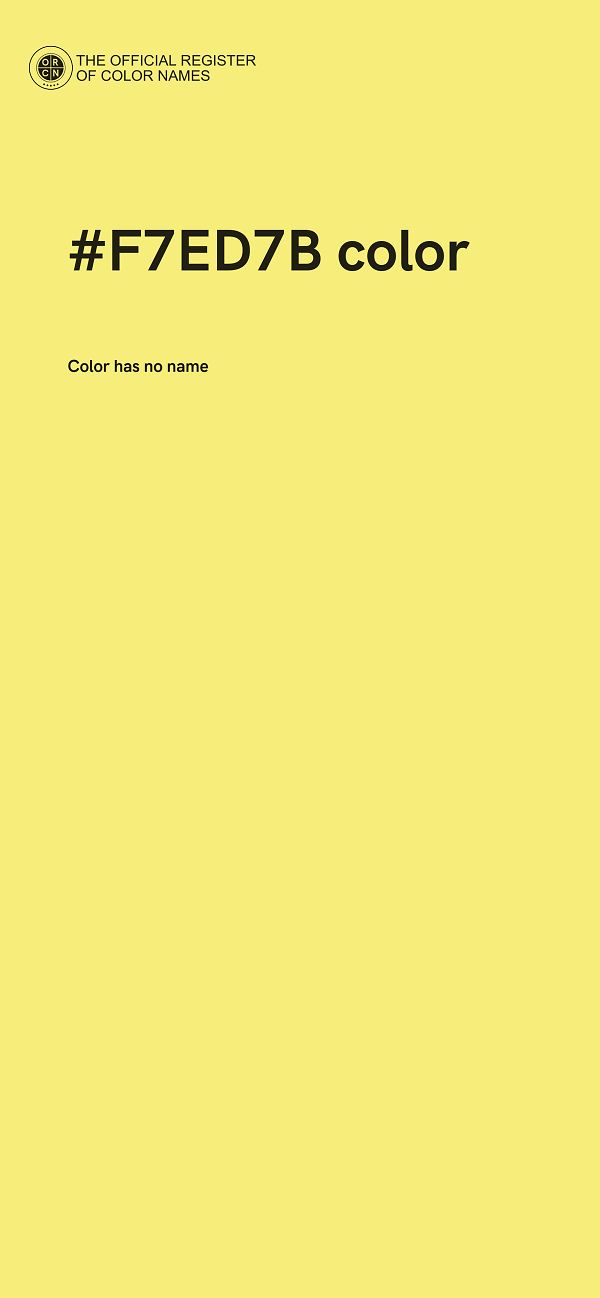#F7ED7B color image