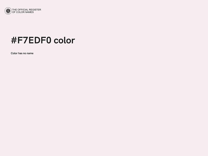 #F7EDF0 color image