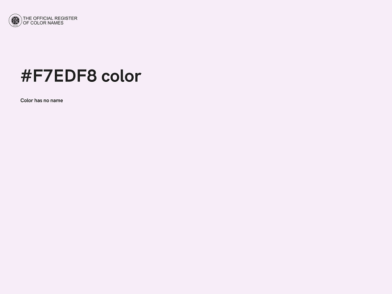 #F7EDF8 color image
