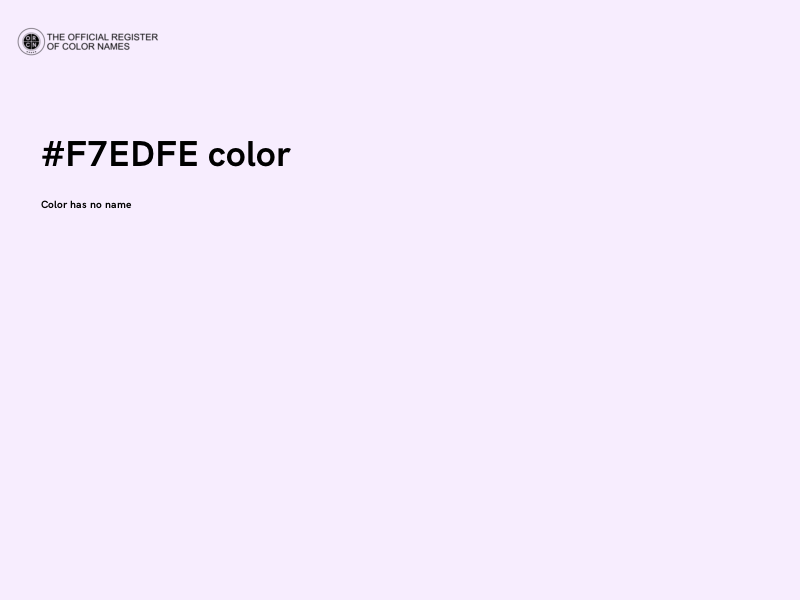 #F7EDFE color image