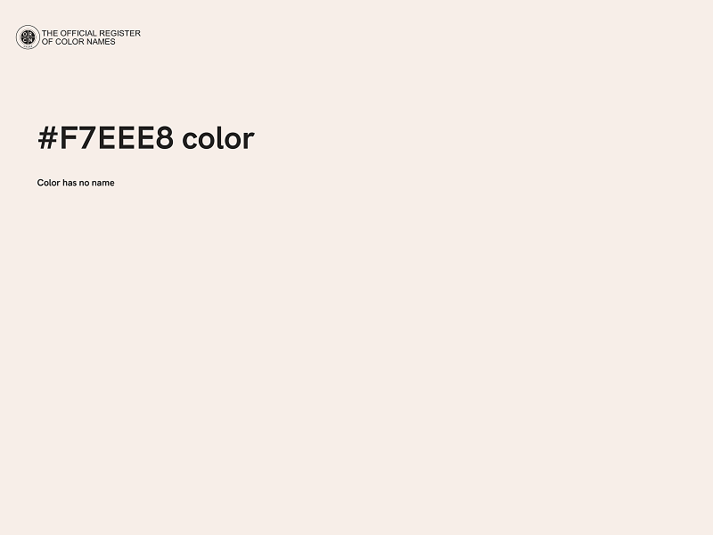 #F7EEE8 color image