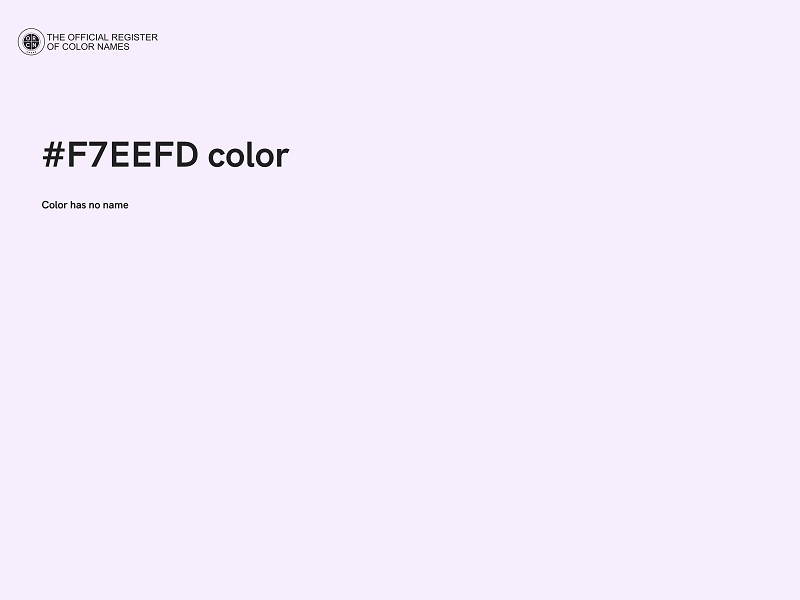 #F7EEFD color image