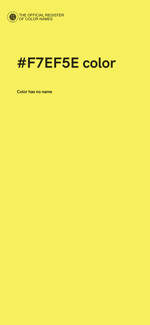 #F7EF5E color image