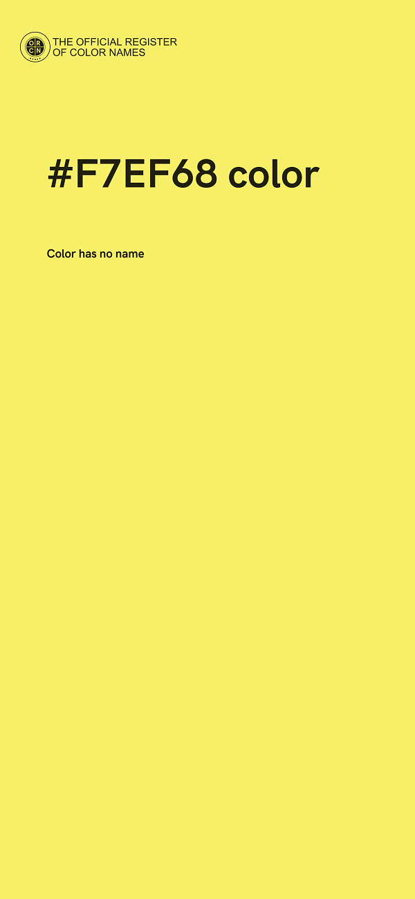 #F7EF68 color image