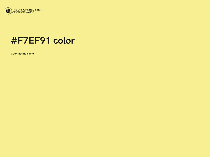 #F7EF91 color image