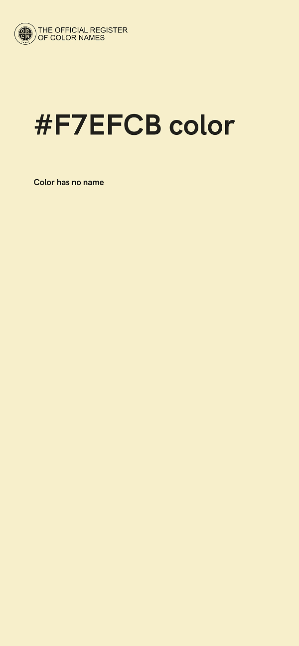 #F7EFCB color image