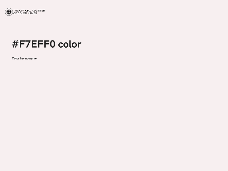 #F7EFF0 color image