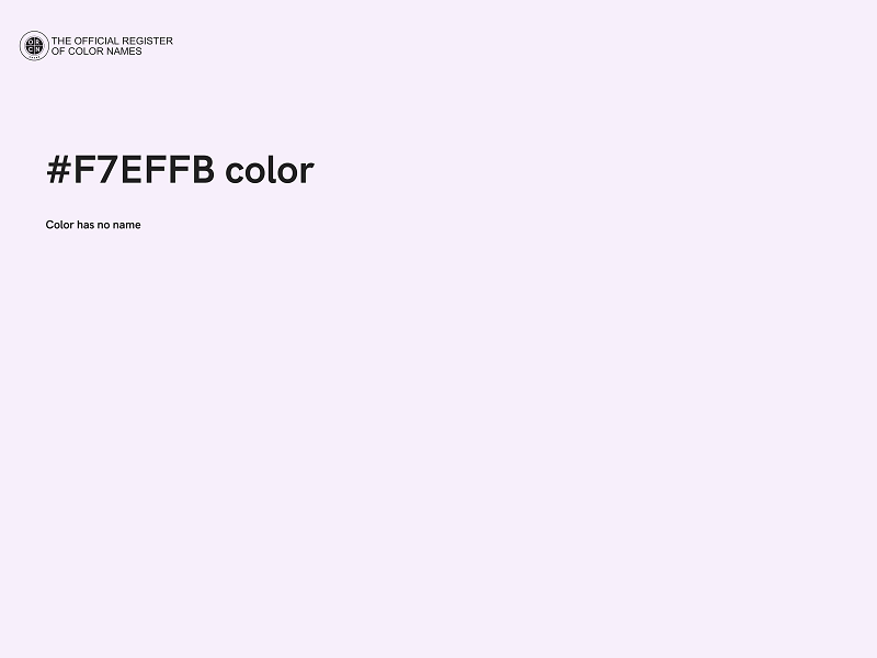 #F7EFFB color image