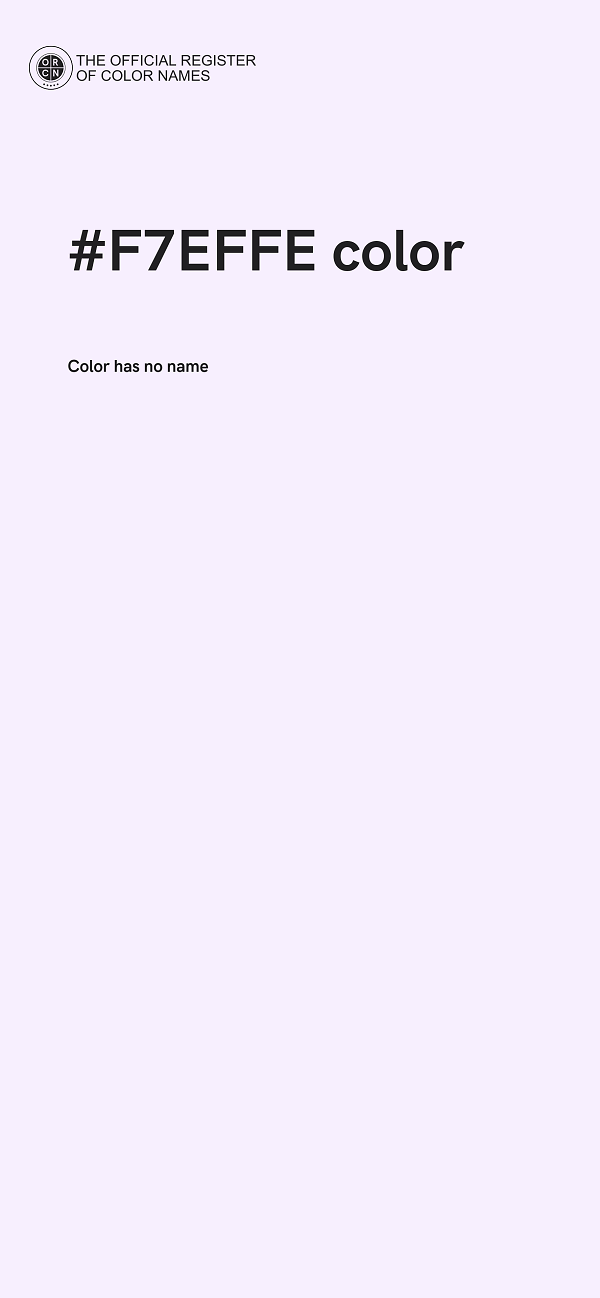 #F7EFFE color image