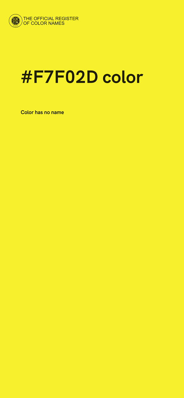 #F7F02D color image