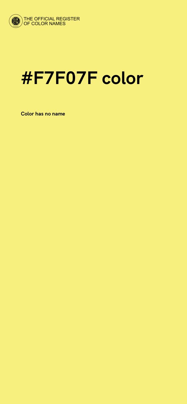 #F7F07F color image