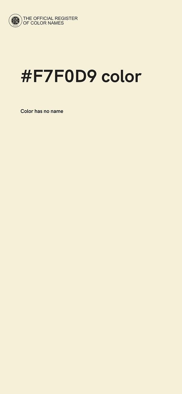 #F7F0D9 color image