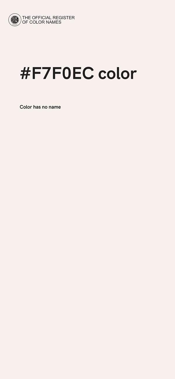 #F7F0EC color image
