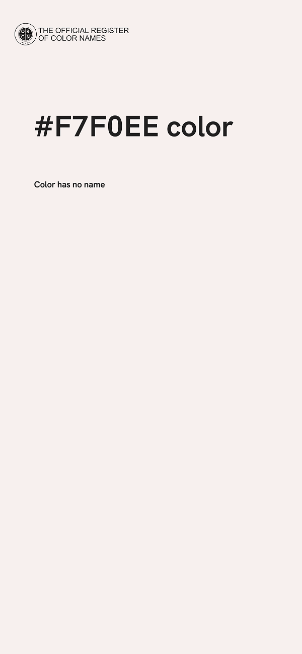 #F7F0EE color image