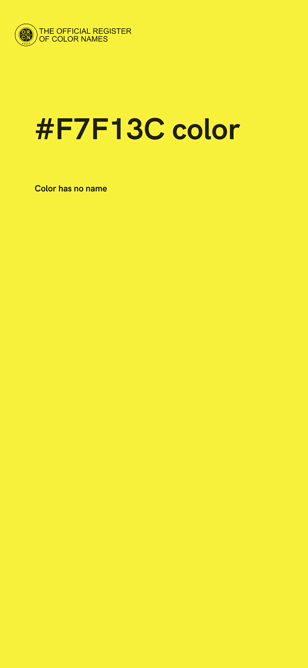#F7F13C color image