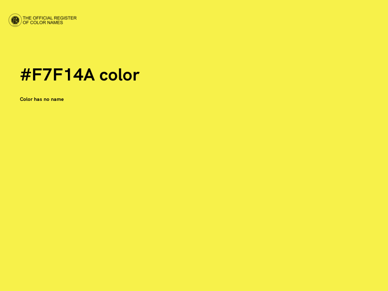 #F7F14A color image