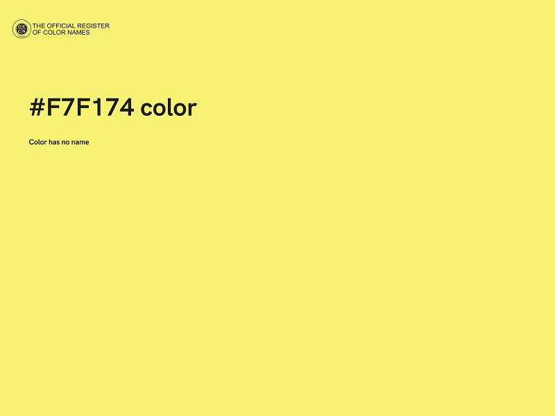 #F7F174 color image