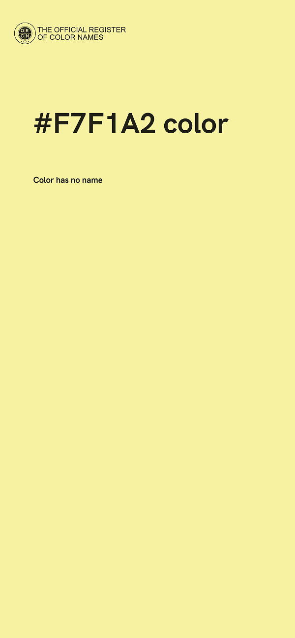 #F7F1A2 color image