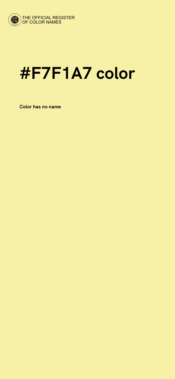 #F7F1A7 color image