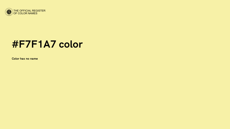 #F7F1A7 color image