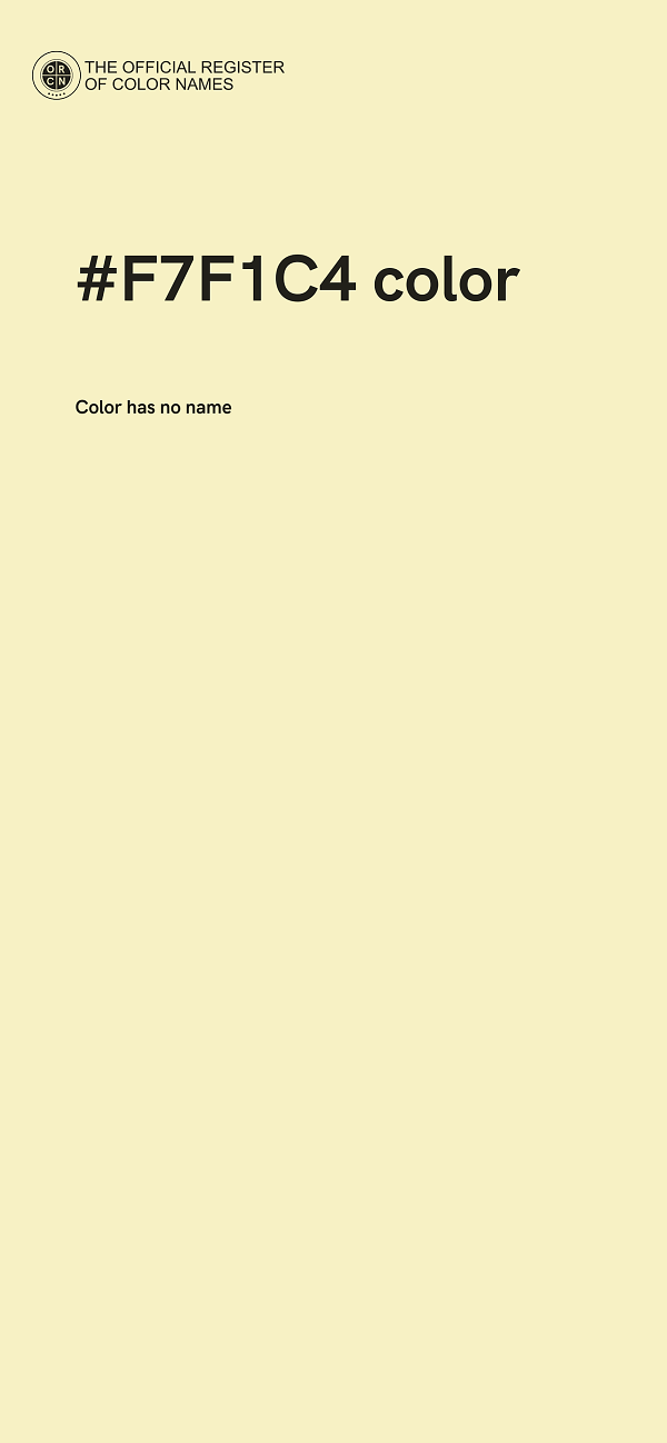 #F7F1C4 color image